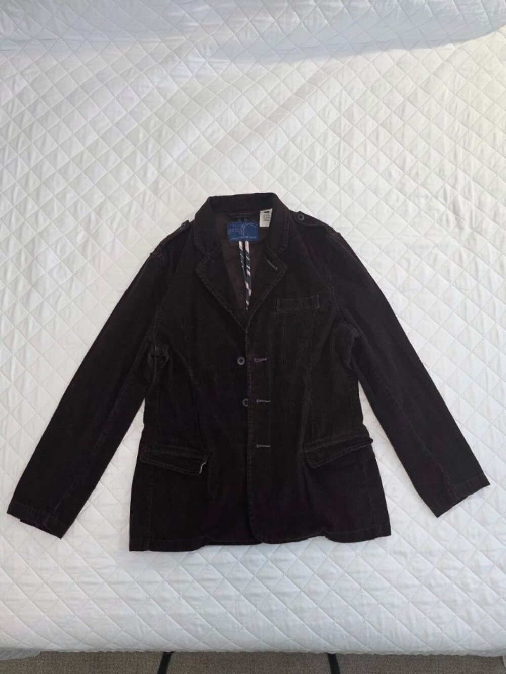Levi's Red Tab Brown Corduroy Blazer Jacket Size Large